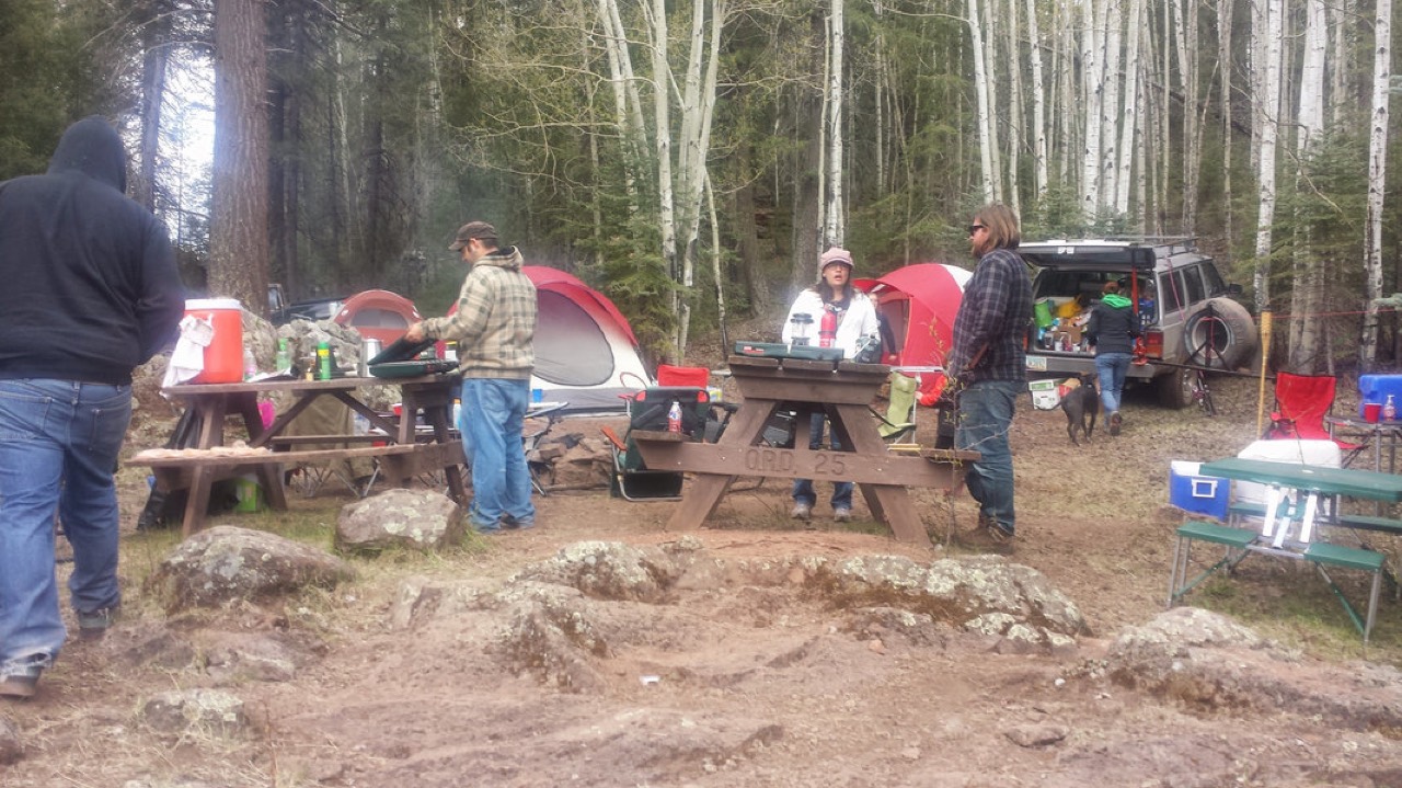 Camp kitchen at Pacheta Lake