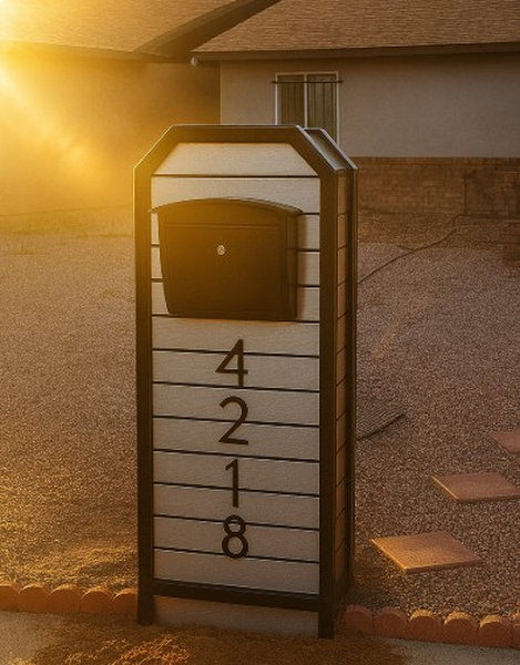 Custom Mailbox Pillar