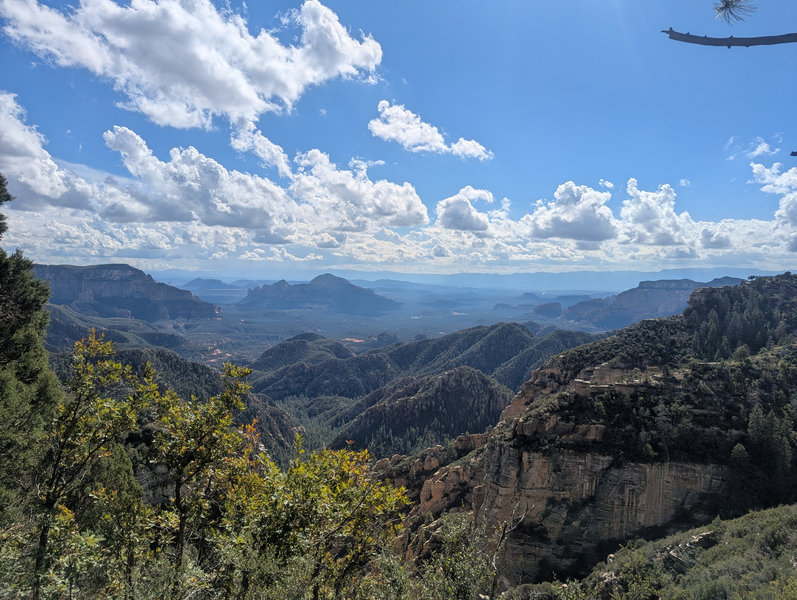 Camp setup near rim