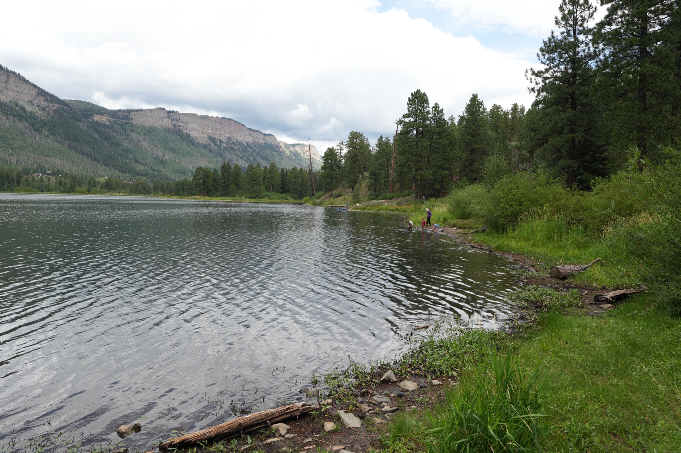 Clear water along the Haviland Lake shoreline